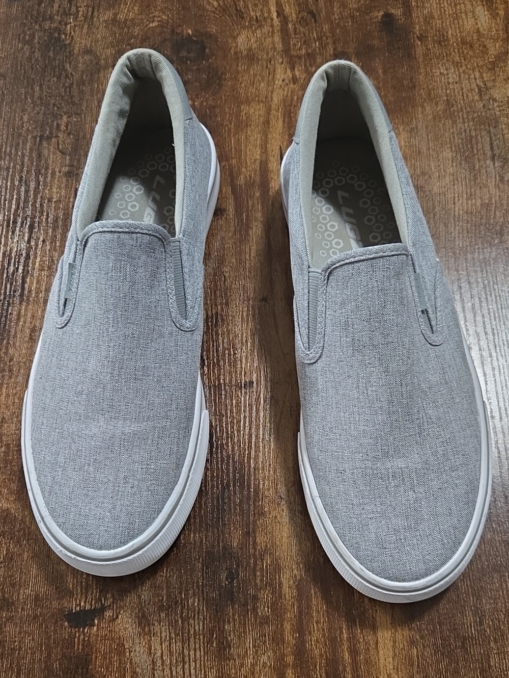 Lugz Men's Slip-On Canvas Loafers - Light Gray Size 10 "MCLIPRT-0736"